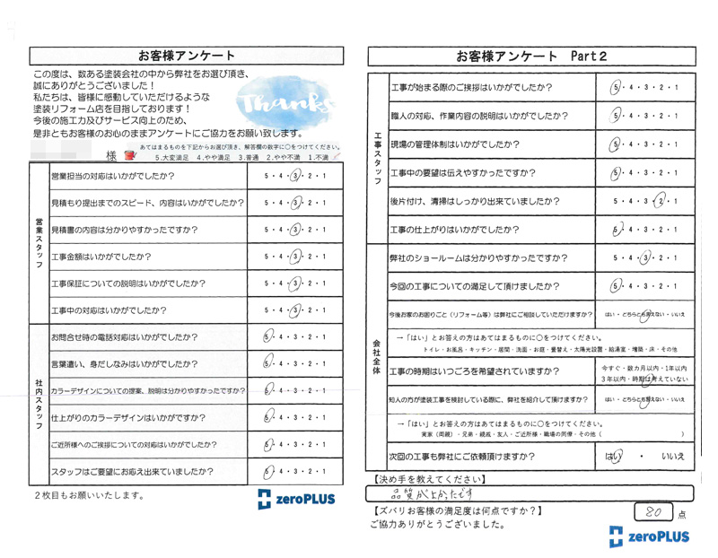 アンケート