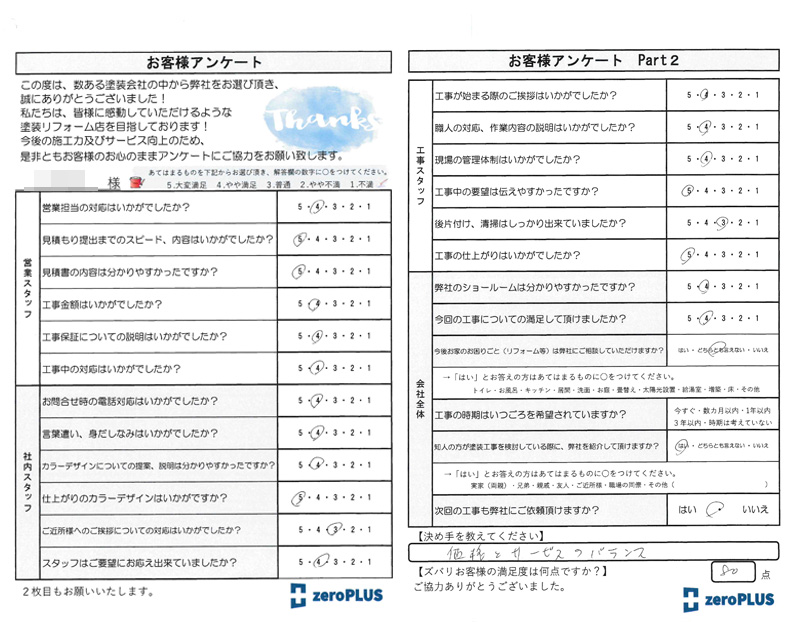 アンケート